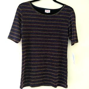 PRIDE Glittery Rainbow Striped Top